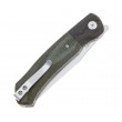 Нож складной QSP Knife Gannet 8,6 см, сталь 154CM, рукоять Micarta Green - фото № 3