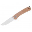 Нож складной QSP Knife Osprey 8,2 см, сталь 14C28N, рукоять Micarta Brown - фото № 1