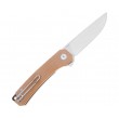 Нож складной QSP Knife Osprey 8,2 см, сталь 14C28N, рукоять Micarta Brown - фото № 2
