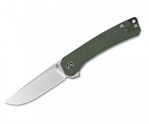 Нож складной QSP Knife Osprey 8,2 см, сталь 14C28N, рукоять Micarta Green