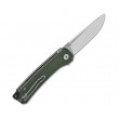Нож складной QSP Knife Osprey 8,2 см, сталь 14C28N, рукоять Micarta Green - фото № 3