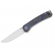 Нож складной QSP Knife Osprey 8,2 см, сталь 14C28N, рукоять Carbon Grey/Blue - фото № 1