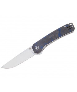 Нож складной QSP Knife Osprey 8,2 см, сталь 14C28N, рукоять Carbon Grey/Blue