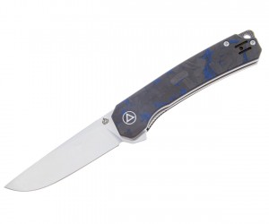 Нож складной QSP Knife Osprey 8,2 см, сталь 14C28N, рукоять Carbon Grey/Blue