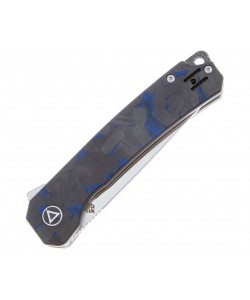 Нож складной QSP Knife Osprey 8,2 см, сталь 14C28N, рукоять Carbon Grey/Blue