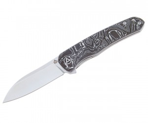 Нож складной QSP Knife Otter 6,9 см, сталь S35VN, рукоять Aluminium Grey