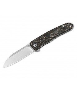 Нож складной QSP Knife Otter 6,9 см, сталь S35VN, рукоять Carbon Black/Copper