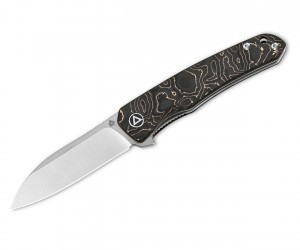 Нож складной QSP Knife Otter 6,9 см, сталь S35VN, рукоять Carbon Black/Copper