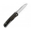 Нож складной QSP Knife Otter 6,9 см, сталь S35VN, рукоять Carbon Black/Copper - фото № 2