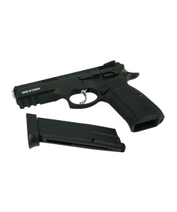 Страйкбольный пистолет KJW CZ-75 SP-01 Shadow GBB Black