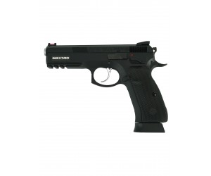 Страйкбольный пистолет KJW CZ-75 SP-01 Shadow GBB Black