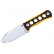Нож QSP Knife Canary 6,3 см, сталь 14C28N, рукоять G10 Black/Yellow - фото № 1