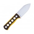 Нож QSP Knife Canary 6,3 см, сталь 14C28N, рукоять G10 Black/Yellow - фото № 2