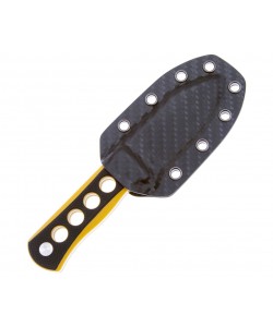 Нож QSP Knife Canary 6,3 см, сталь 14C28N, рукоять G10 Black/Yellow
