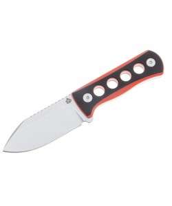Нож QSP Knife Canary 6,3 см, сталь 14C28N, рукоять G10 Black/Red
