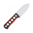 Нож QSP Knife Canary 6,3 см, сталь 14C28N, рукоять G10 Black/Red - фото № 2