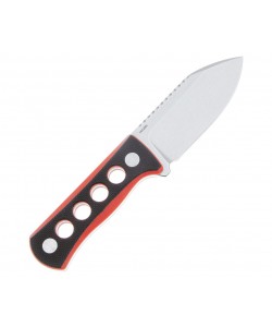Нож QSP Knife Canary 6,3 см, сталь 14C28N, рукоять G10 Black/Red