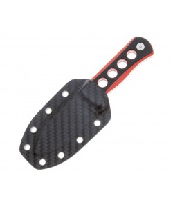 Нож QSP Knife Canary 6,3 см, сталь 14C28N, рукоять G10 Black/Red