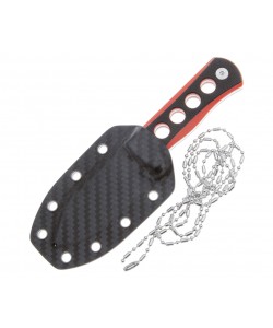Нож QSP Knife Canary 6,3 см, сталь 14C28N, рукоять G10 Black/Red
