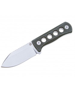 Нож QSP Knife Canary 6,3 см, сталь 14C28N, рукоять Micarta Green