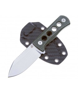 Нож QSP Knife Canary 6,3 см, сталь 14C28N, рукоять Micarta Green