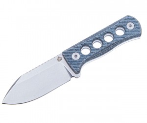 Нож QSP Knife Canary 6,3 см, сталь 14C28N, рукоять Micarta Grey