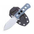 Нож QSP Knife Canary 6,3 см, сталь 14C28N, рукоять Micarta Grey - фото № 5