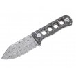 Нож QSP Knife Canary 6,3 см, сталь Damascus, рукоять Carbon Grey - фото № 1