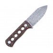 Нож QSP Knife Canary 6,3 см, сталь Damascus, рукоять Carbon Copper/Black - фото № 2