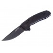 Нож складной SOG-TAC XR Blackout Flipper 8,6 см сталь D2, рукоять G10 Black - фото № 1