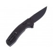 Нож складной SOG-TAC XR Blackout Flipper 8,6 см сталь D2, рукоять G10 Black - фото № 2