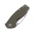 Нож складной SOG Stout FLK 6,6 см сталь D2, рукоять G10 Green - фото № 3