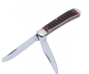 Нож складной Cold Steel Trapper 8,4 см, сталь 8Cr13MoV, рукоять Jigged Bone Brown