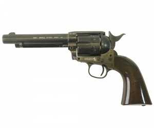 |Б/у| Пневматический револьвер Umarex Colt Peacemaker SAA 45 4,5 мм (пулевой, antique finish) (№ 136ком)