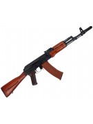 Страйкбольный автомат E&L ELAK74N (АК-74Н) AEG Essential Steel, дерево