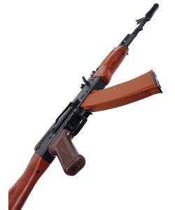 Страйкбольный автомат E&L ELAK74N (АК-74Н) AEG Essential Steel, дерево