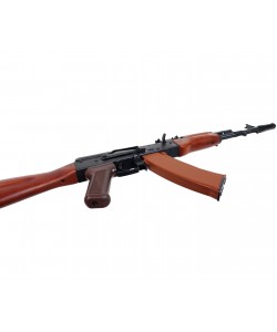 Страйкбольный автомат E&L ELAK74N (АК-74Н) AEG Essential Steel, дерево