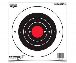 Мишень бумажная Birchwood Eze-Scorer Bull's-eye Paper Target 8” (26 шт)