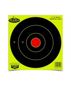 Мишень осыпающаяся Birchwood Dirty Bird Yellow Bull's-eye 8” (самоклеящаяся, 8 шт)
