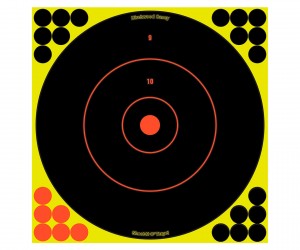 Мишень осыпающаяся Birchwood Shoot•N•C Bull's-eye Target 12″ (самоклеящаяся, 5 шт)