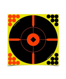Мишень осыпающаяся Birchwood Shoot•N•C Crosshair Bull's-eye 8″ (самоклеящаяся, 6 шт)