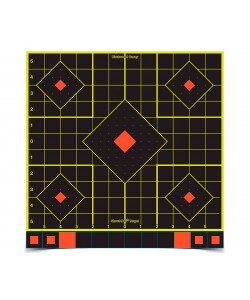 Мишень осыпающаяся Birchwood Shoot•N•C Sight-In Target 12″ (самоклеящаяся, 5 шт)