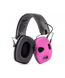 Наушники активные ShotTime 32, NRR 23dB, оголовье экокожа, поролон. амбушюры (Pink)