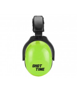 Наушники противошумные ShotTime 15, NRR 22dB, оголовье экокожа, поролон. амбушюры (Light Green)