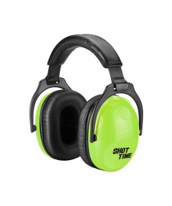 Наушники противошумные ShotTime 15, NRR 22dB, оголовье экокожа, поролон. амбушюры (Light Green)