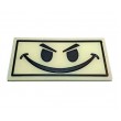 Шеврон ”Smile”, PVC на велкро, 70x35 мм (светится в темноте) - фото № 1