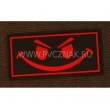 Шеврон ”Smile”, PVC на велкро, 70x35 мм (Red/Black) - фото № 1