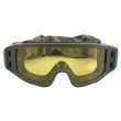 Очки-маска тактические ShotTime Puma, UV400, Anti-Fog, оправа зеленая (желтая линза) - фото № 2