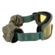 Очки-маска тактические ShotTime Puma, UV400, Anti-Fog, оправа зеленая (желтая линза) - фото № 3