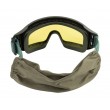 Очки-маска тактические ShotTime Puma, UV400, Anti-Fog, оправа зеленая (желтая линза) - фото № 4
